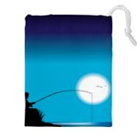 Fishing Drawstring Pouch (5XL) Front