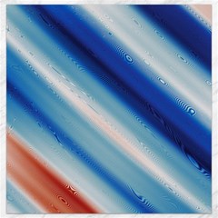 Blue White Canvas 16  X 16  by Sparkle