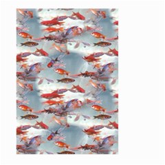 Golden Fishes Large Garden Flag (two Sides) by Sparkle