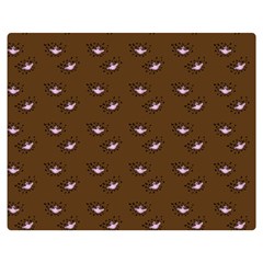 Zodiac Bat Pink Brown Double Sided Flano Blanket (medium)  by snowwhitegirl