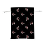 Ugly Monster Fish Motif Print Pattern Lightweight Drawstring Pouch (M) Front