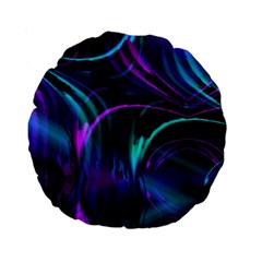 Drunk Vision Standard 15  Premium Flano Round Cushions by MRNStudios