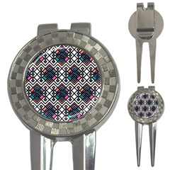 Boho Geometric 3-in-1 Golf Divots by tmsartbazaar