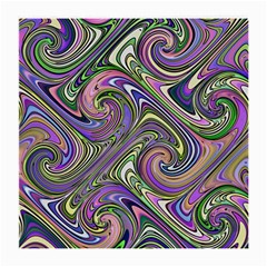 Abstract Art Purple Swirls Pattern Medium Glasses Cloth (2 Sides) by SpinnyChairDesigns