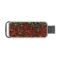 Stylish Fall Colors Camouflage Portable Usb Flash (one Side) by SpinnyChairDesigns