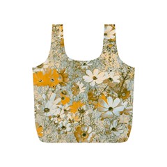 Cosmos Flowers Sepia Color Full Print Recycle Bag (s) by DinkovaArt