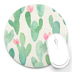 Photography-backdrops-for-baby-pictures-cactus-photo-studio-background-for-birthday-shower-xt-5654 Round Mousepads by Sobalvarro