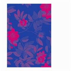 Bi Floral-pattern-background-1308 Small Garden Flag (two Sides) by VernenInk