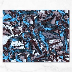Marginata Flowers  Rectangular Jigsaw Puzzl by DinkovaArt