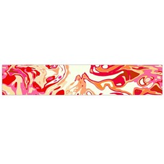 Red Orange Abstract Art Large Flano Scarf  by SpinnyChairDesigns