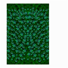 Leaf Forest And Blue Flowers In Peace Small Garden Flag (two Sides) by pepitasart