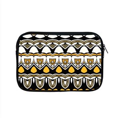 Boho Black White Yellow Apple Macbook Pro 15  Zipper Case by SpinnyChairDesigns