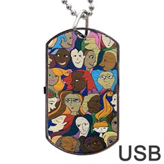 Sisters2020 Dog Tag Usb Flash (one Side) by Kritter