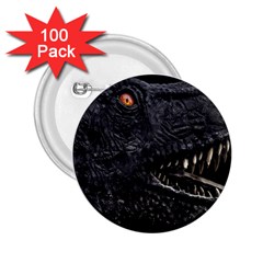 Trex Dinosaur Head Dark Poster 2 25  Buttons (100 Pack)  by dflcprintsclothing