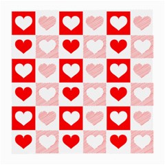 Hearts  Medium Glasses Cloth (2 Sides) by Sobalvarro