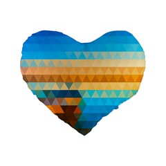 Mosaic  Standard 16  Premium Heart Shape Cushions by Sobalvarro