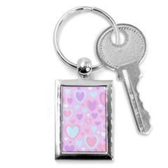 Unicorn Hearts Key Chain (rectangle) by MooMoosMumma
