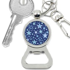 Stars Blue Bottle Opener Key Chain by MooMoosMumma