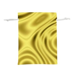 Golden Wave  Lightweight Drawstring Pouch (l) by Sabelacarlos