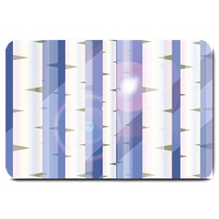 Birch Tree Forest Digital Large Doormat  by Mariart