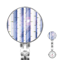 Birch Tree Forest Digital Stainless Steel Nurses Watch by Mariart