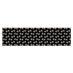 Daisy Black Satin Scarf (oblong) by snowwhitegirl