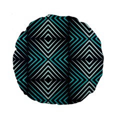 Blue Motif Design Standard 15  Premium Round Cushions by tmsartbazaar