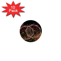 Fractal Geometry 1  Mini Buttons (10 Pack)  by Sparkle