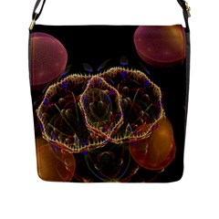 Fractal Geometry Flap Closure Messenger Bag (l) by Sparkle
