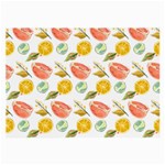 Citrus Gouache Pattern Large Glasses Cloth (2 Sides) Front