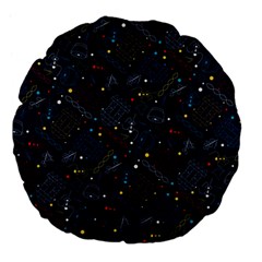 Traditional Tribal Pattern Large 18  Premium Flano Round Cushions by tmsartbazaar