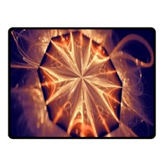 Sun Fractal Double Sided Fleece Blanket (small)  by Sparkle