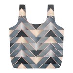 Modern Triangles Full Print Recycle Bag (L) Back
