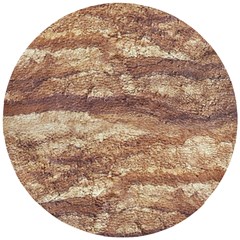 Grunge Surface Print Wooden Puzzle Round by dflcprintsclothing