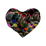 Cactus Standard 16  Premium Heart Shape Cushions Back