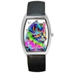 Rainbowcat Barrel Style Metal Watch Front