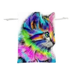 Rainbowcat Lightweight Drawstring Pouch (l) by Sparkle