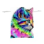 Rainbowcat Lightweight Drawstring Pouch (L) Back