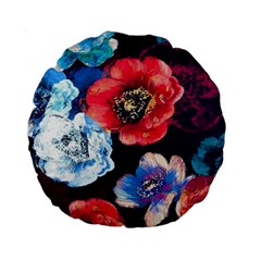 Flowers Pattern Standard 15  Premium Round Cushions by Sparkle