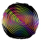 Rainbowwaves Large 18  Premium Flano Round Cushions Back