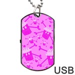 Cccartonnslogobg7 Cupycakescollage11pinknewbkgrd* Jokerscullzzz7117 Logohotpinkpattern Dog Tag USB Flash (Two Sides) Front