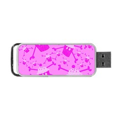 Cccartonnslogobg7 Cupycakescollage11pinknewbkgrd* Jokerscullzzz7117 Logohotpinkpattern Portable Usb Flash (two Sides) by DayDreamersBoutique