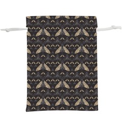 Moth Pattern  Lightweight Drawstring Pouch (xl) by GretaBerlin