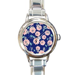 Floral Round Italian Charm Watch by Sobalvarro