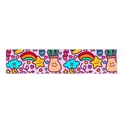 Colourful Funny Pattern Velvet Scrunchie by designsbymallika