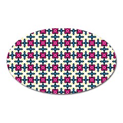 Geometric Oval Magnet by SychEva