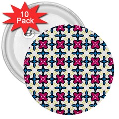 Geometric 3  Buttons (10 Pack)  by SychEva