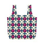 Geometric Full Print Recycle Bag (M) Front