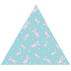 Rabbit  Wooden Puzzle Triangle by SychEva