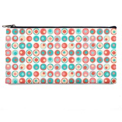 Aqua Coral Circles Pencil Case by CuteKingdom
